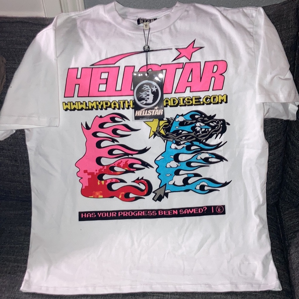 NWT HellStar My Path 2 Paradise XL Pixel Graphic T Shirt 1996 Online